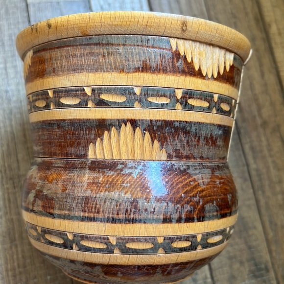 Wooden chalice large goblet vase - Picture 2 of 16